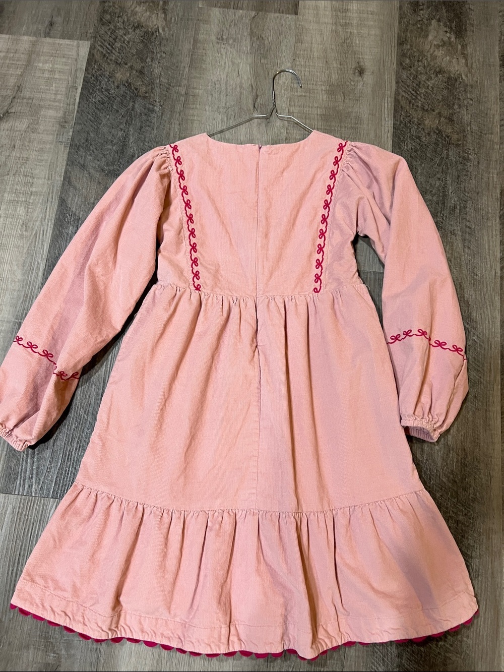 Mini Boden Clover Blouson Cord dress size 10-11 girls - Picture 5 of 5